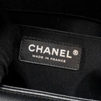 CHANEL MEDIUM BOY BAG CAVIAR BLACK RUTHENIUM HARDWARE