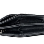 CHANEL 22S COCO LETTERING MINI FLAP BAG WITH ENAMEL TOP HANDLE CAVIAR BLACK SHW