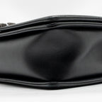 CHANEL NEW MEDIUM BOY BAG CALFSKIN BLACK RUTHENIUM HARDWARE