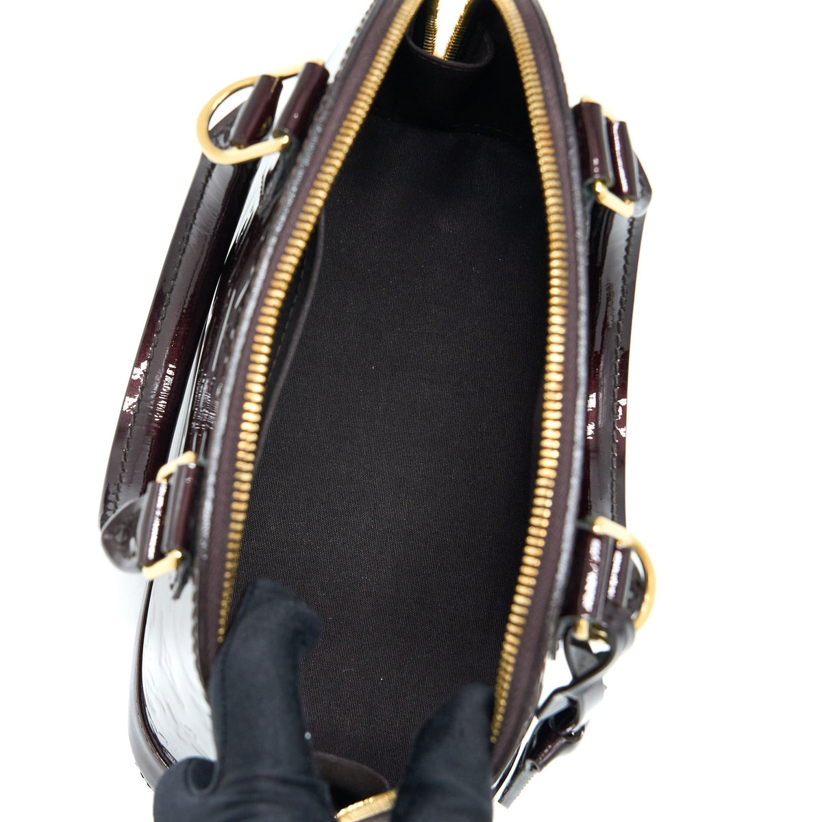 LOUIS VUITTON ALMA BB PATENT AMATANTE GHW