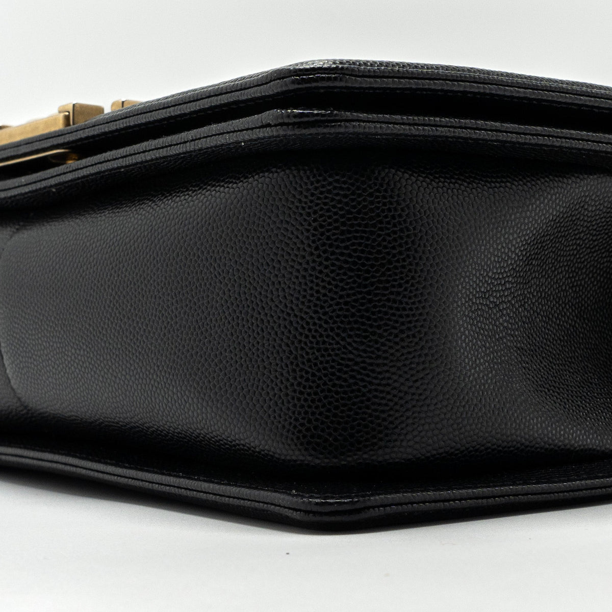 CHANEL MEDIUM CLASSIC BOY BAG CAVIAR BLACK GHW