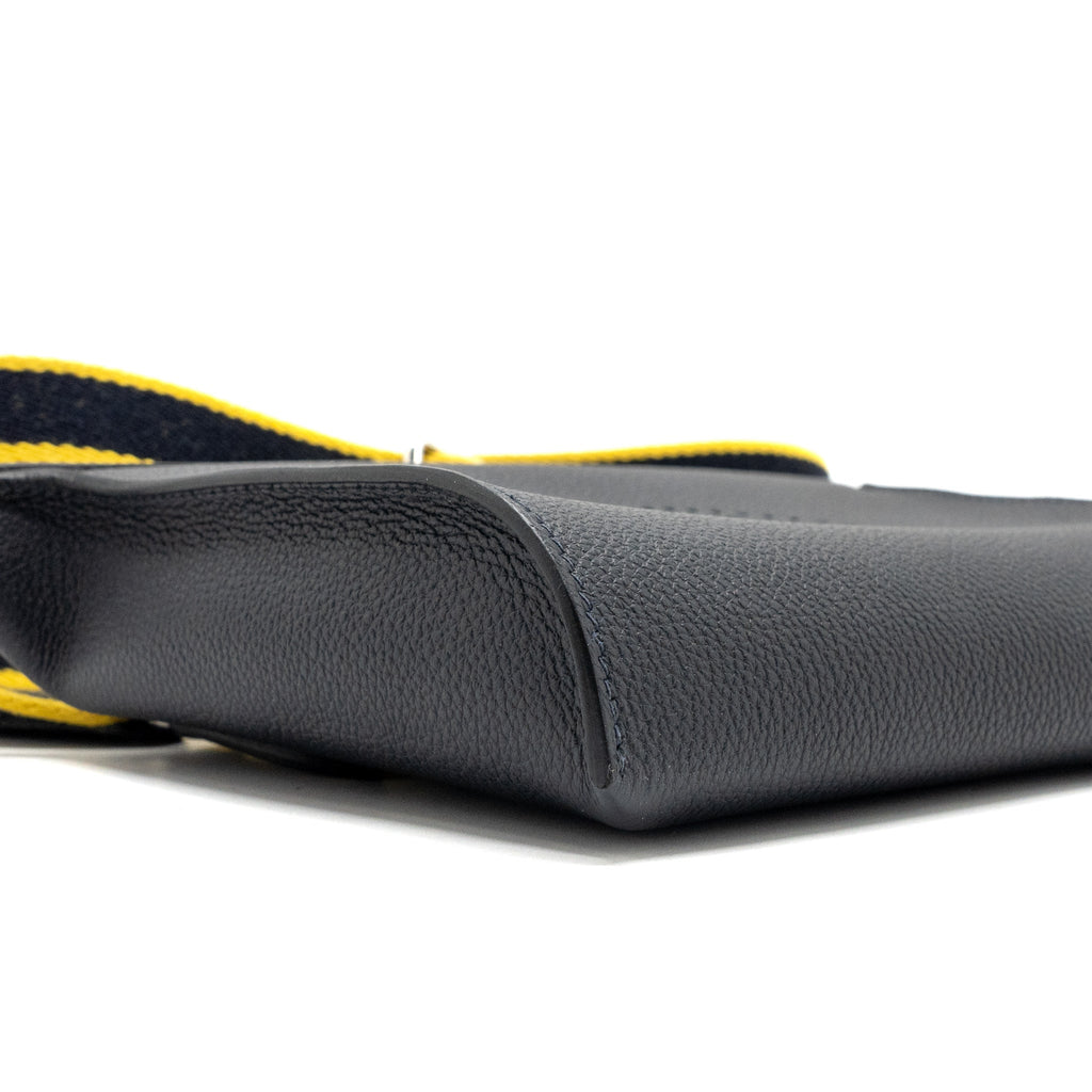 Hermes Videpoches togo black with multicolour strap SHW