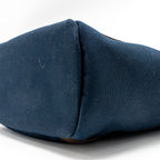 Hermes the grooming bag canvas bleu navy/feu SHW