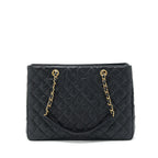 CHANEL SHOPPING TOTE BAG CAVIAR BLACK GHW