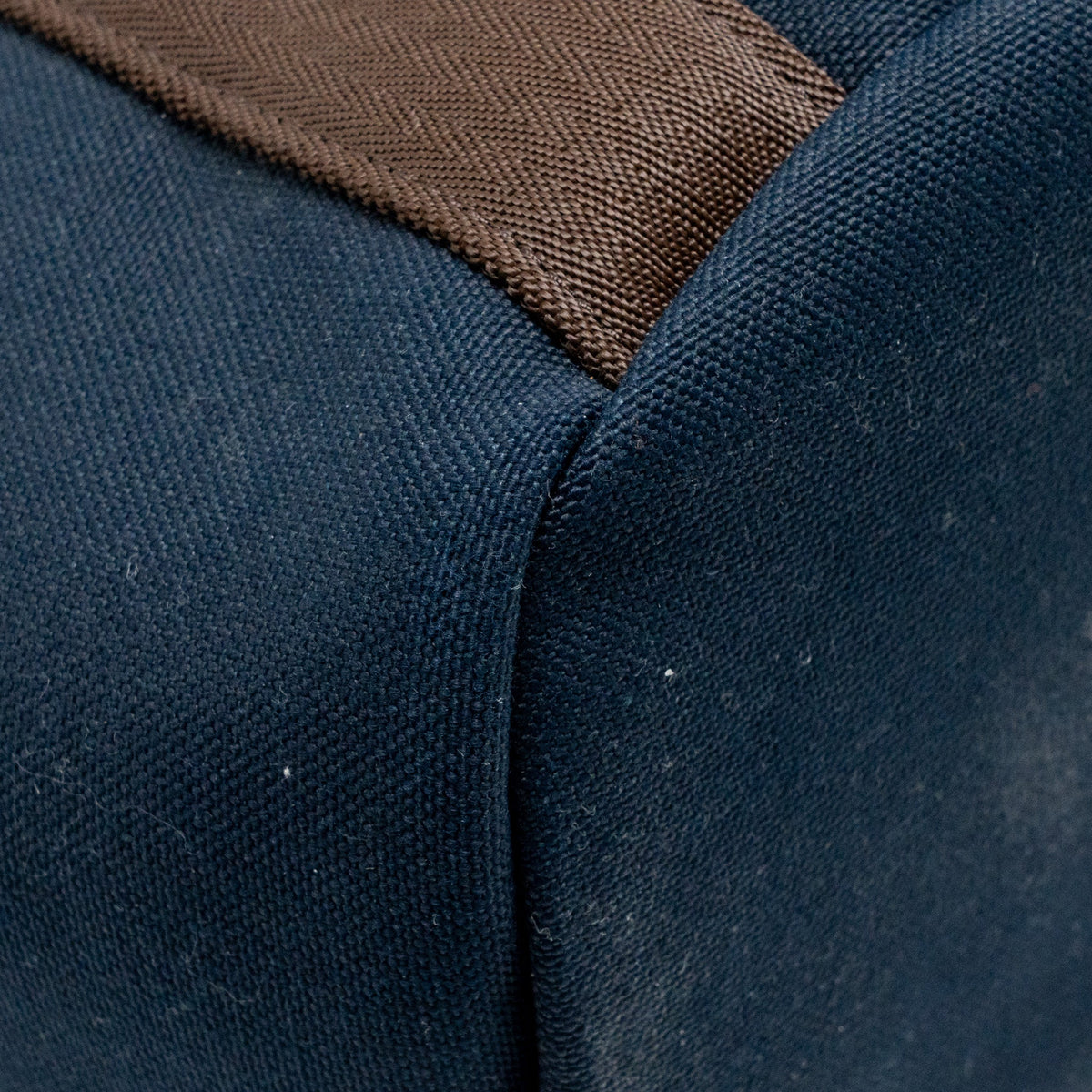 Hermes the grooming bag canvas bleu navy/feu SHW
