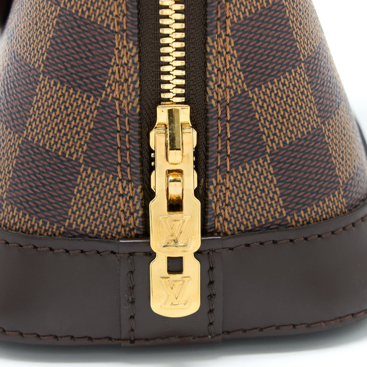 LOUIS VUITTON ALMA BB DAMIER EBENE CANVAS GHW