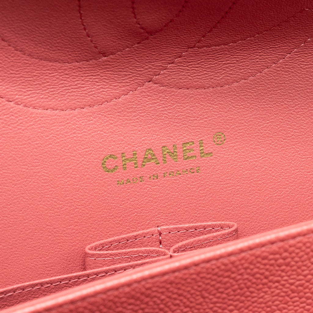 Chanel Jumbo Classic Double Flap Bag Caviar Pink LGHW