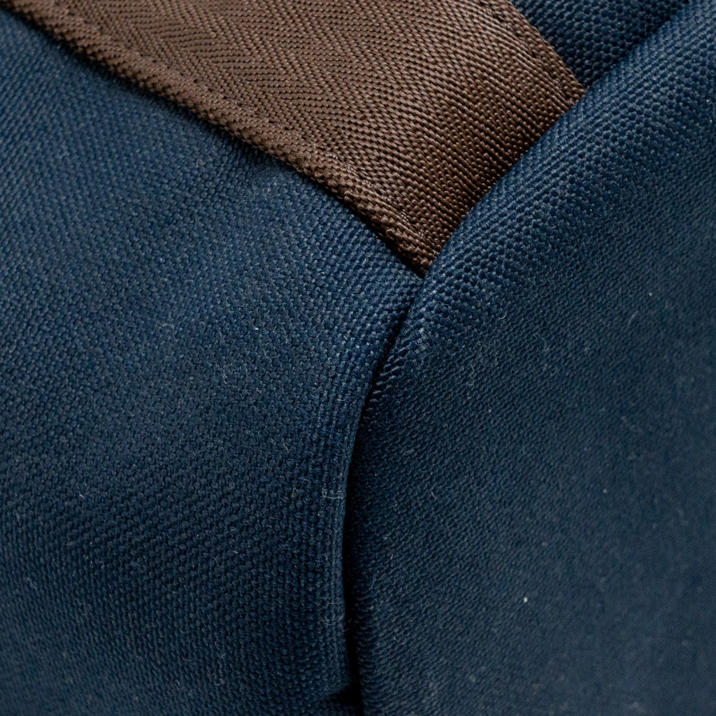 Hermes the grooming bag canvas bleu navy/feu SHW