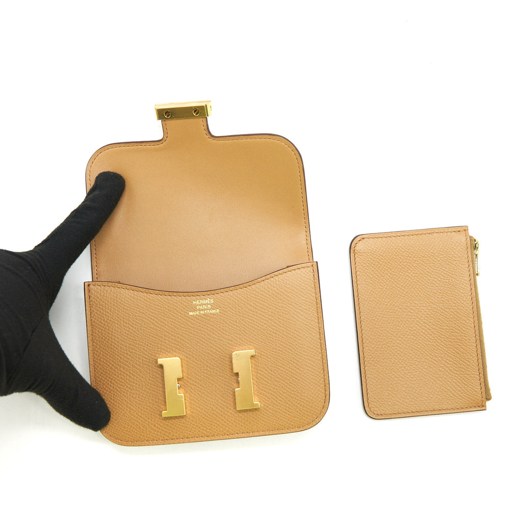 Hermes Constance Slim Epsom Biscuit GHW