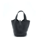 Hermes Picotin 18 Lock Bag Clemence Black SHW
