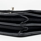 CHANEL TOP HANDLE MINI WALLET ON CHAIN FLAP BAG LAMBSKIN BLACK SHW (MICROCHIP)