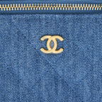 CHANEL 22C PEARL CRUSH MINI VANITY WITH CHAIN DENIM GHW