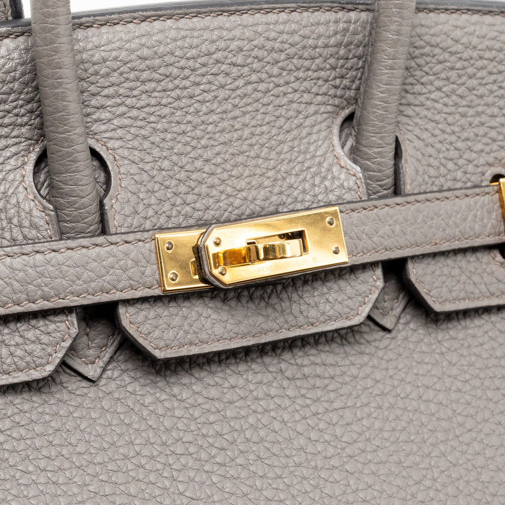 Hermes Birkin 25 Togo Gris Etain RGHW