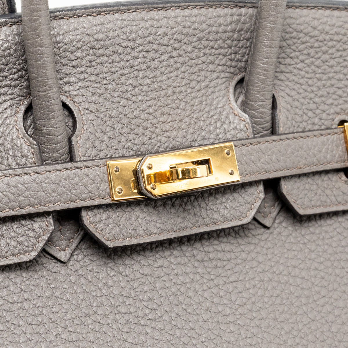 Hermes Birkin 25 Togo Gris Etain RGHW