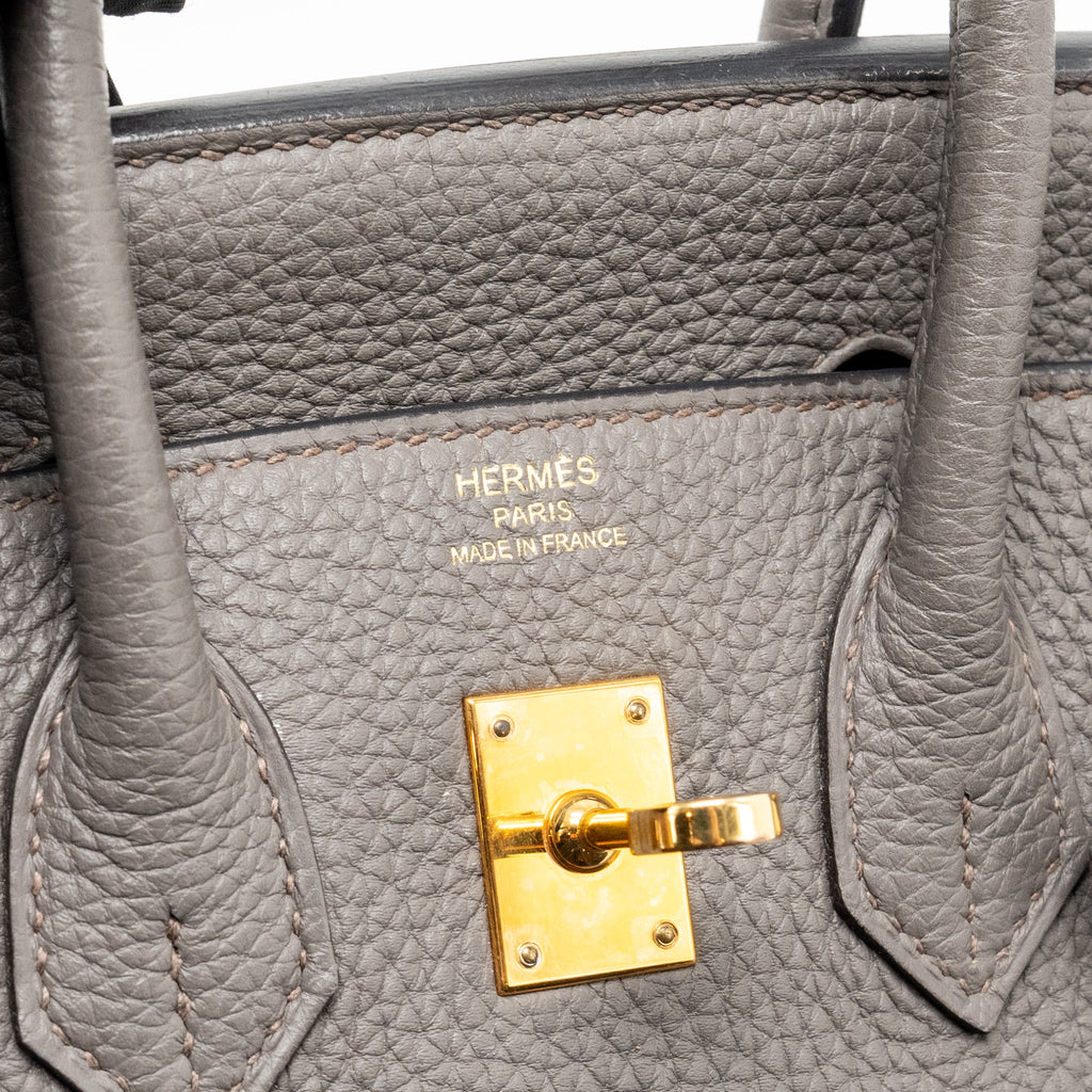 Hermes Birkin 25 Togo Gris Etain RGHW