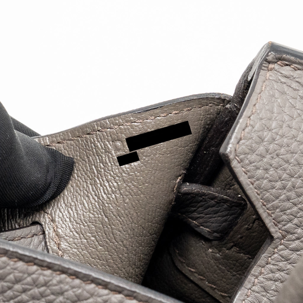 Hermes Birkin 25 Togo Gris Etain RGHW