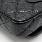 Chanel Coco Love Mini Flap Wallet on Chain Caviar Black GHW (Microchip)