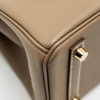Hermes Birkin 25 Swift Etoupe GHW
