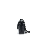 CHANEL CHEVRON MEDIUM CLASSIC DOUBLE FLAP BAG SO BLACK
