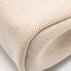 HERMES HERBAGMINI CANVAS/HUNTER LEATHER ECRU-BEIGE/EBENE GHW