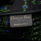 Dior Large Book Tote Elephant Embroidery Green