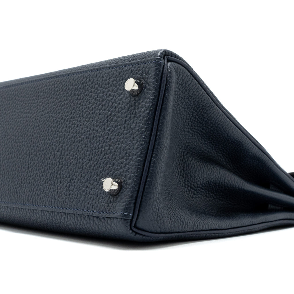 Hermes Kelly 28 Togo Blue Nuit SHW