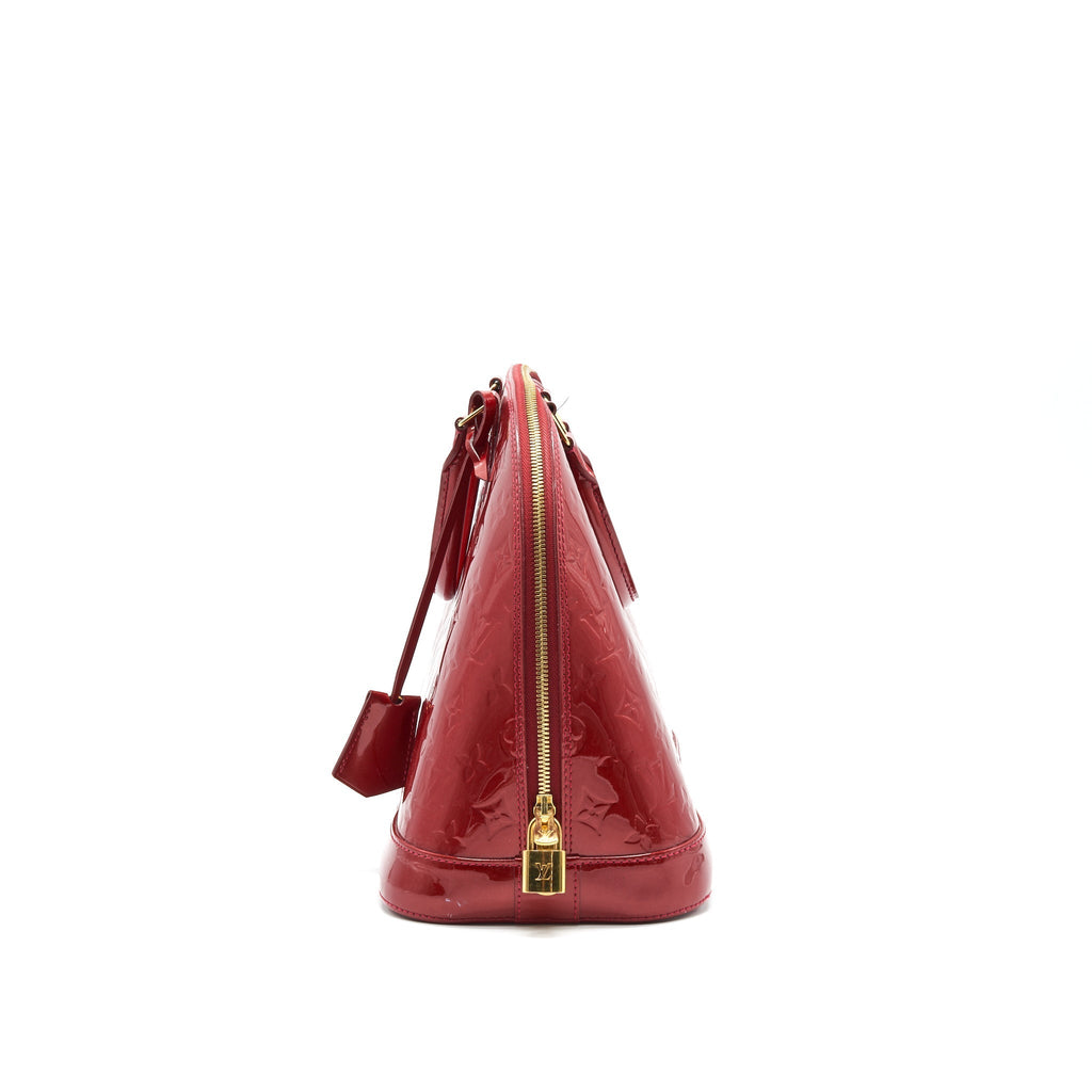 LOUIS VUITTON ALMA GM PATENT LEATHER RED