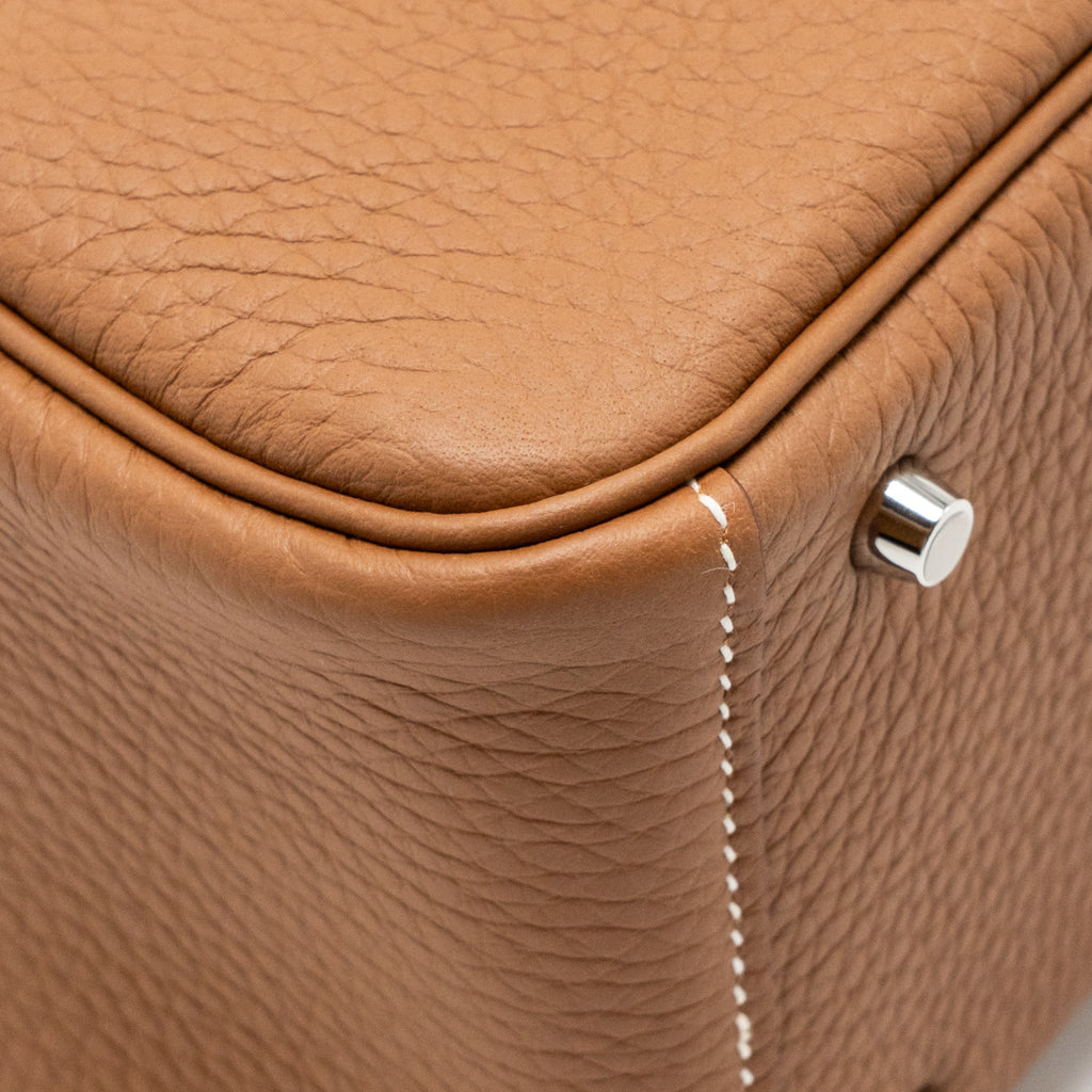 Hermes mini lindy II clemence gold SHW