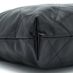 CHANEL SMALL 22 BAG CALFSKIN BLACK SHW(MICROCHIP)