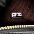 CHANEL MINI BACKPACK / CROSSBODY BAG CAVIAR BLACK LGHW (MICROCHIP)