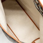GOYARD BOHEME HOBO BAG GOYARDINE CANVAS/CALFSKIN BLACK/BROWN SHW