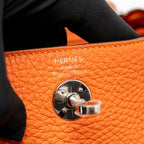 Hermes Mini Lindy Clemence 9J Feu SHW