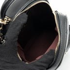 CHANEL 24C MINI BACKPACK/CROSSBODY BAG CAVIAR BLACK LGHW (MICROCHIP)