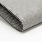 HERMES KELLY CLASSIC LONG WALLET EPSOM GREY SHW