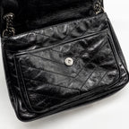 Saint Laurent/YSL Medium Niki Aged Calfskin Black SHW