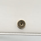 CHANEL BOY WALLET ON CHAIN CAVIAR WHITE LGHW (MICROCHIP)