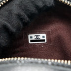 CHANEL 24C MINI BACKPACK/CROSSBODY BAG CAVIAR BLACK LGHW (MICROCHIP)