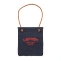 Hermes Aline Grooming Canvas Bag Navy SHW
