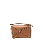 LOEWE SMALL PUZZLE BAG CALFSKIN TAN SHW