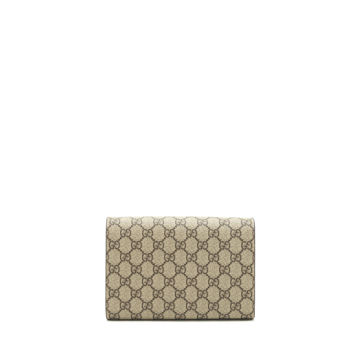 GUCCI DIONYSUS CHAIN WALLET BEIGE GG SUPREME CANVAS AND LEATHER SHW