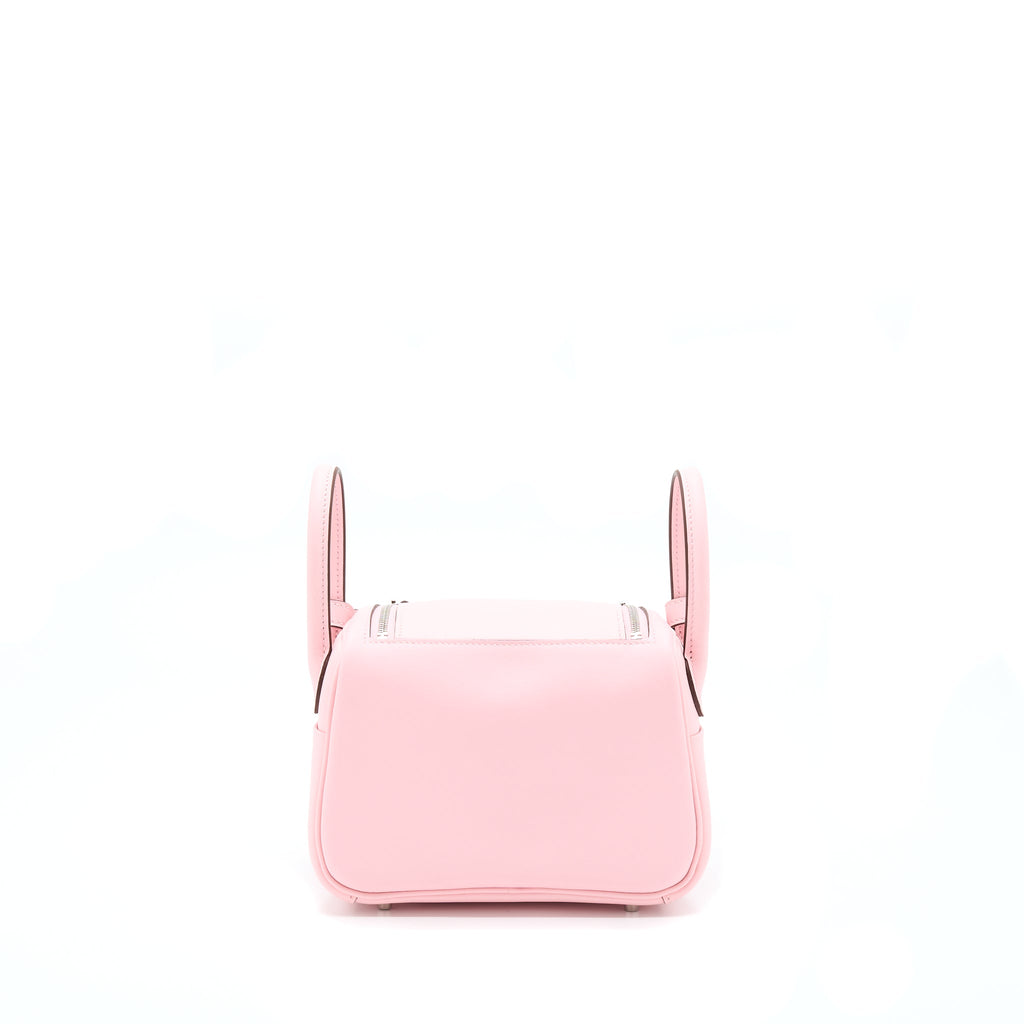 Hermes Mini Lindy Swift 3Q Sakura Pink SHW