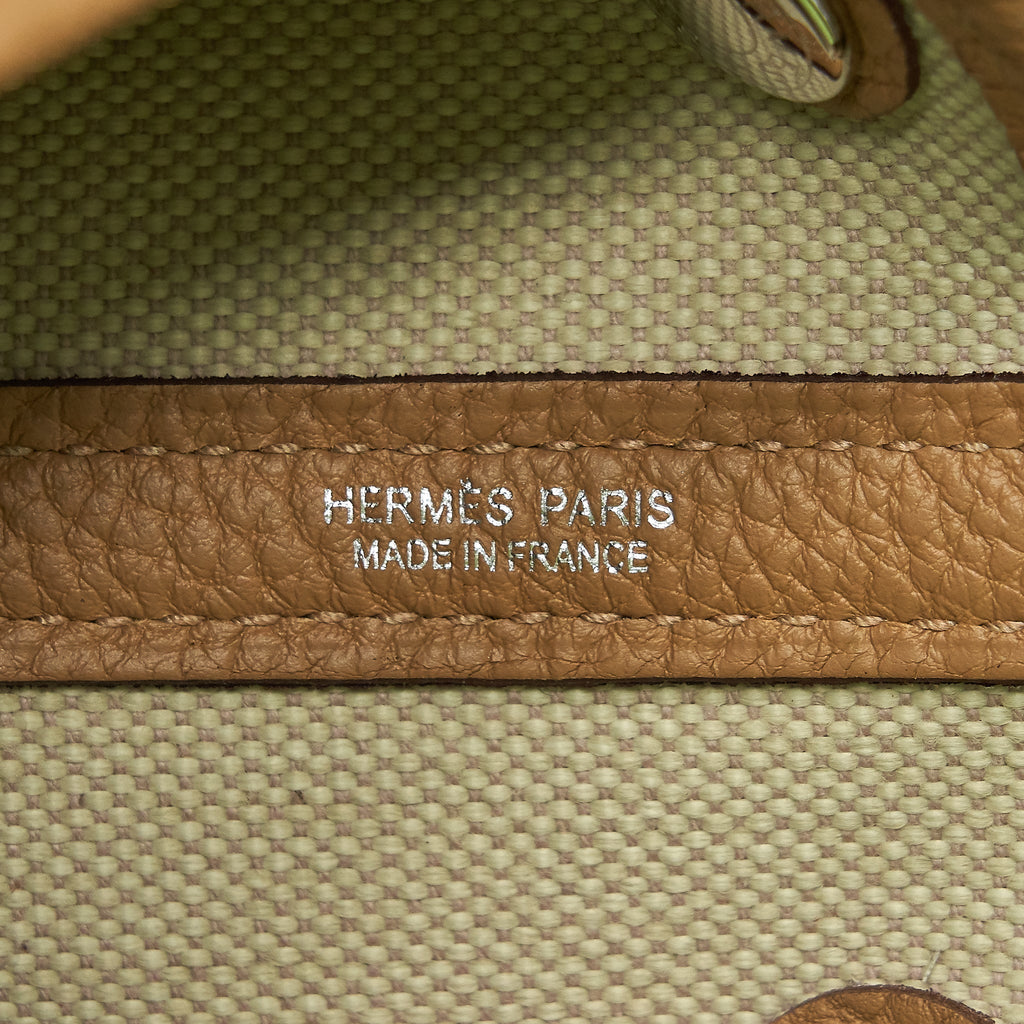 Hermes Garden Party 30 Biscuit Canvas SHW