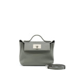 HERMES MINI 24/24 2424 - 21 EVERCOLOR / SWIFT GRIS MEYER SHW