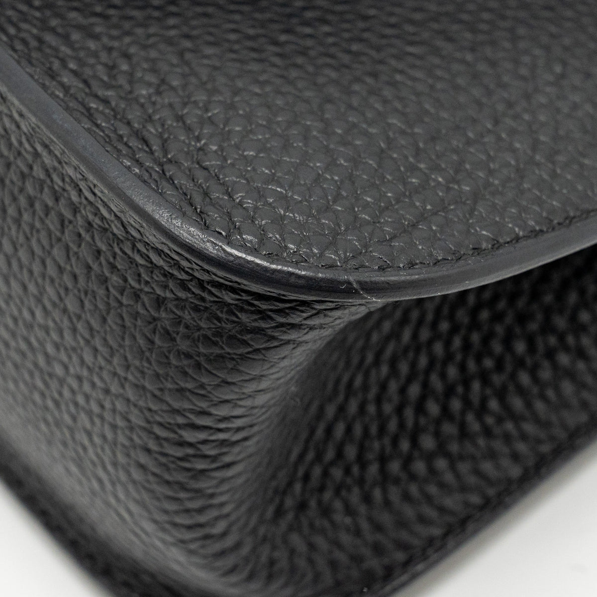 Hermes Halzan 25 Clemence Black GHW