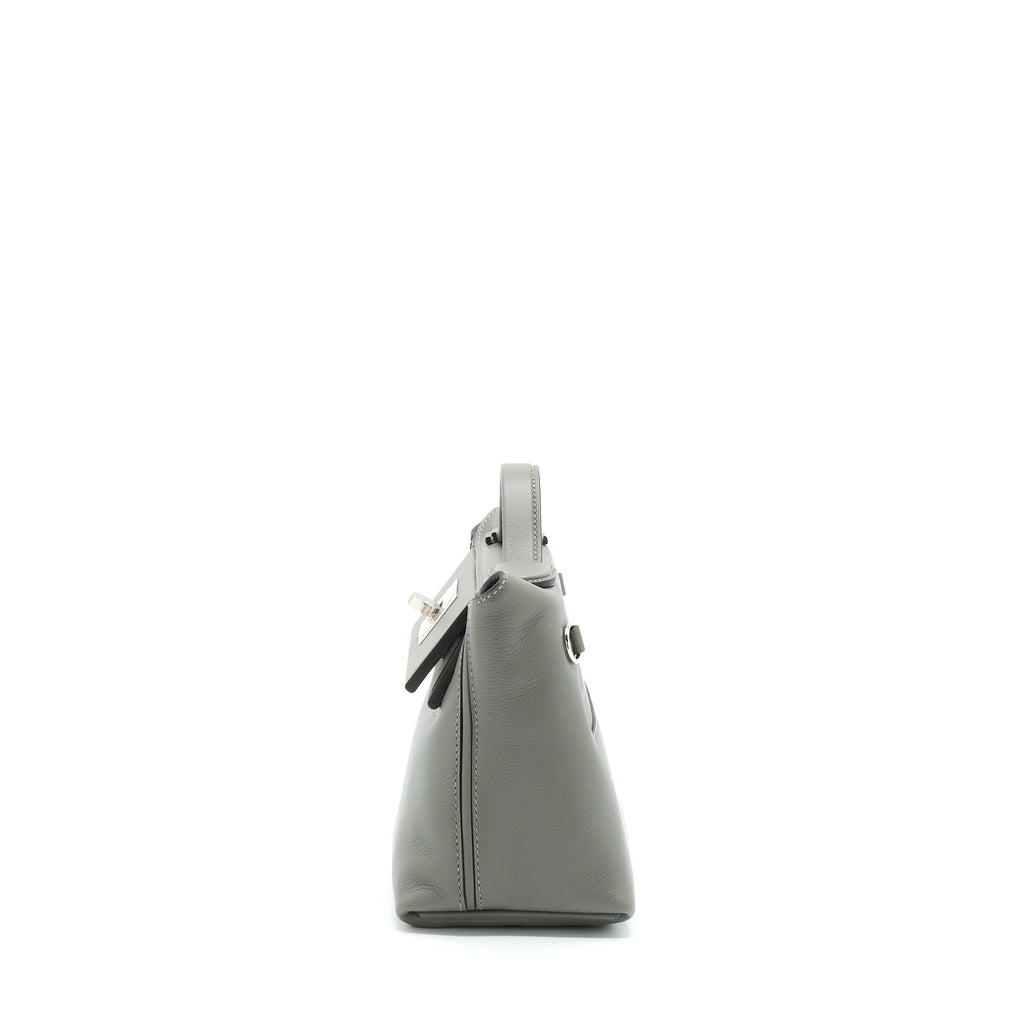 HERMES MINI 24/24 2424 - 21 EVERCOLOR / SWIFT GRIS MEYER SHW