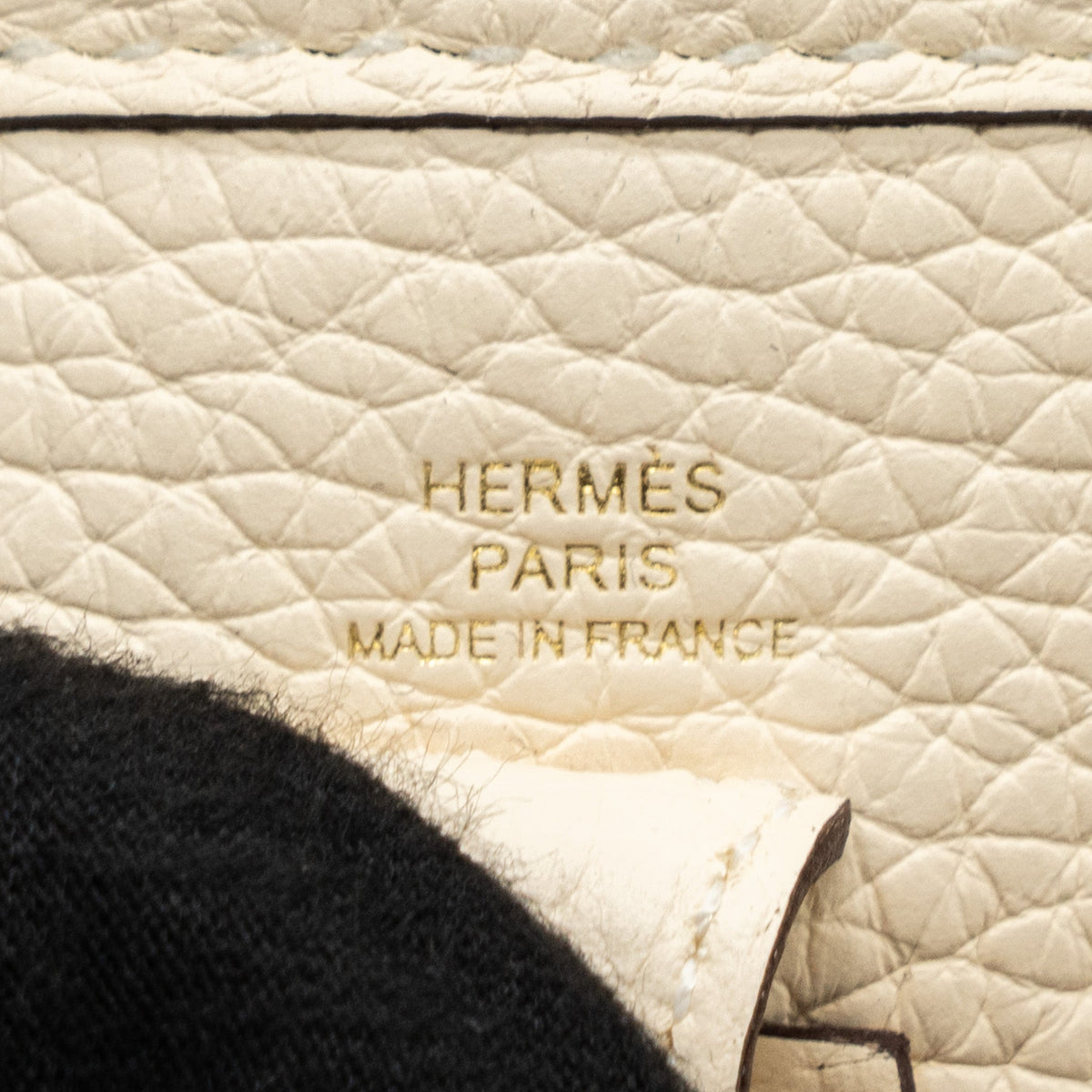 Hermes Mini Evelyne Clemence Nata GHW