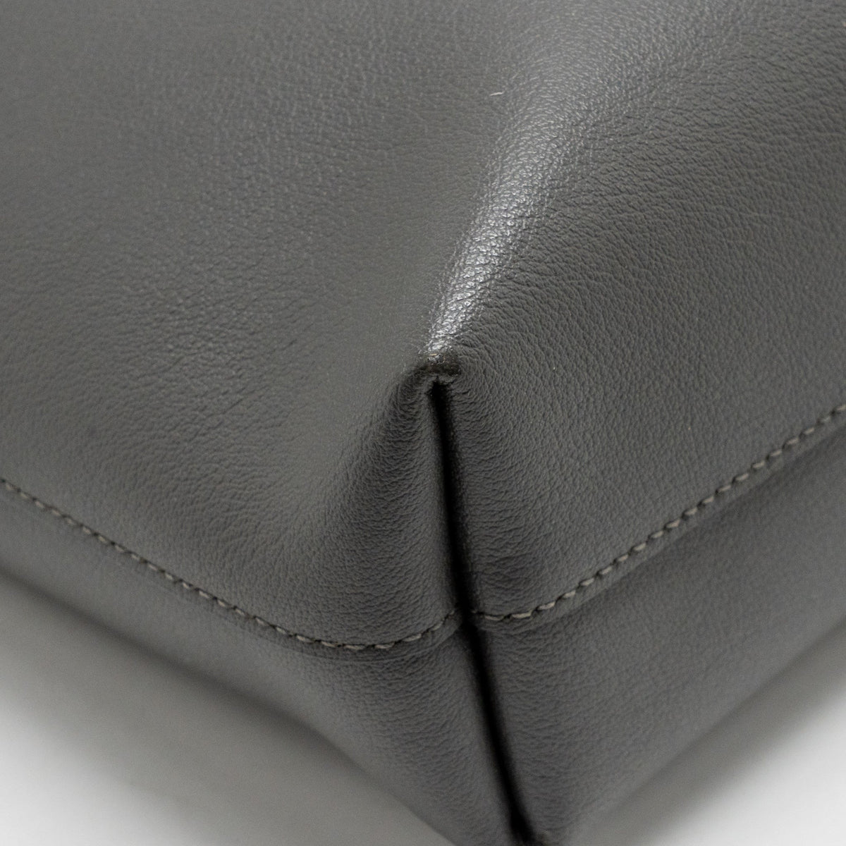 Saint Laurent shopping tote bag calfskin grey GHW