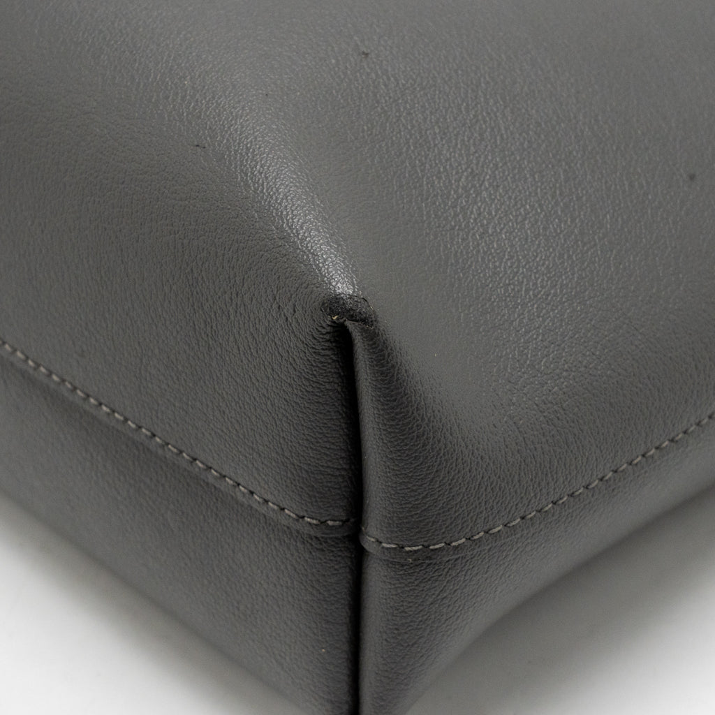 Saint Laurent shopping tote bag calfskin grey GHW