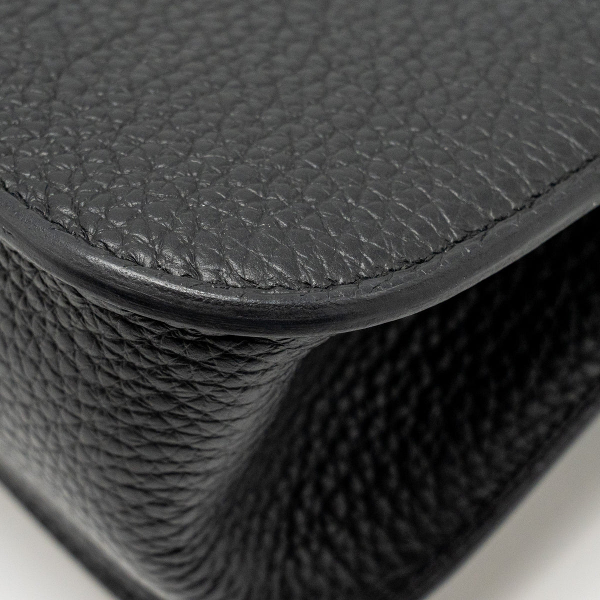 Hermes Halzan 25 Clemence Black GHW