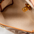 HERMES HERBAG 31 ZIP BAG TOILE H PLUME CANVAS / HUNTER FAUVE / ECRU- BEIGE GHW